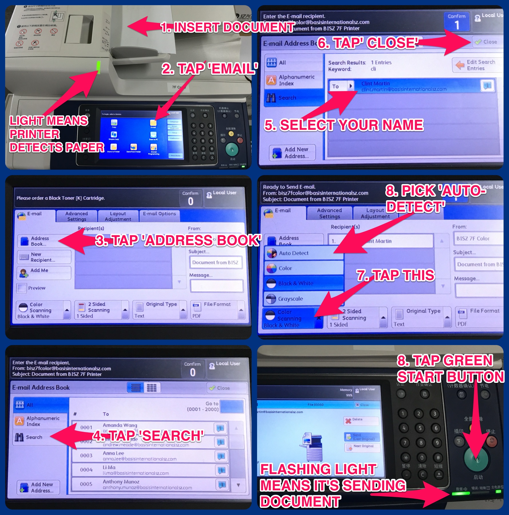 Scan To Email on (Asia) FujiXerox Printer HappyFox